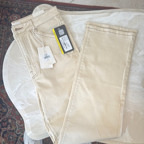 Roark Women's Beige Straight Leg Jeans - Picture 1 of 8